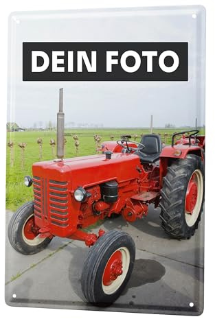 schilderkreis24 - Blechschild selbst bedrucken/personalisierbar 20x30cm – Individuell bedruckbar mit Ihrem Foto und Text – Geschenkidee und Wanddekoration (20x30cm (Hochformat))
