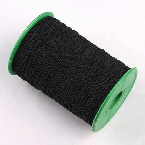 Hilo elástico de color de 500 yardas + 0,5 mm, hilo para máquina de coser, cordón elástico muy fino, banda de goma elástica, rollo de hilo para banda elástica, 2,5 mm, 500 yardas