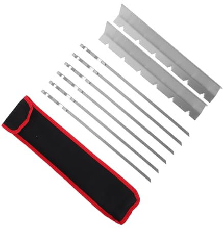 Brochettes de Barbecue 1 Set en Acier Inoxydable, Argenté