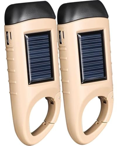 Juego De Linternas Con Dinamo De 2, 4, 6, 8 O 10 Piezas, Linterna Compacta Con Manivela, Linterna Con Generador Manual ABS Resistente Al Agua, Recargable Con Energía Solar, Con Manivela Y USB(B,Set 1)