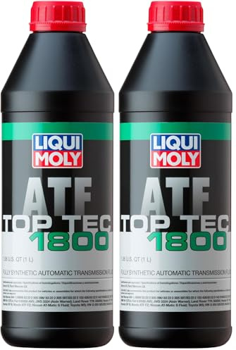 LIQUI MOLY Top Tec ATF 1800 | 1 L | Getriebeöl | Hydrauliköl | Art.-Nr.: 3687, farblos (Packung mit 2)