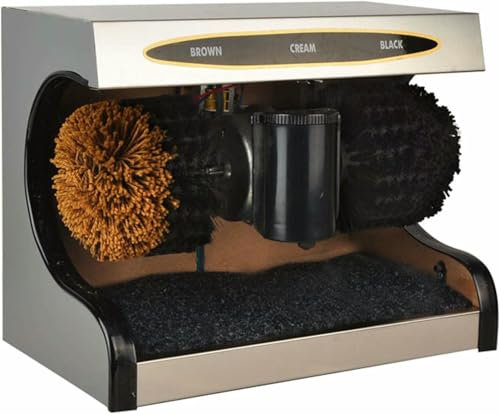 MNJVCFDS Lucidatore di Scarpe di Induzione Automatico Automatico Lucido per Scarpe Macchina Lustrascarpe, Fotoelettrico Automatico Induzione Lucido per Scarpe, Adatto per La Casa Soggiorno,Argento