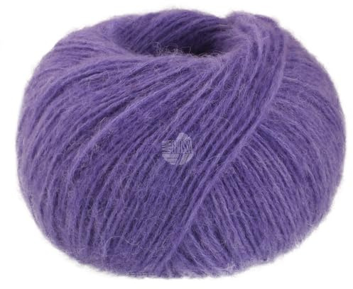 LANA GROSSA Nebbia | Zarte Netzgarnstruktur aus Merino, gefüllt mit Baby- Alpakafasern | Handstrickgarn aus 55% Schurwolle und 45% Alpaka | 25g Wolle zum Stricken & Häkeln | 115m GarnFB 4