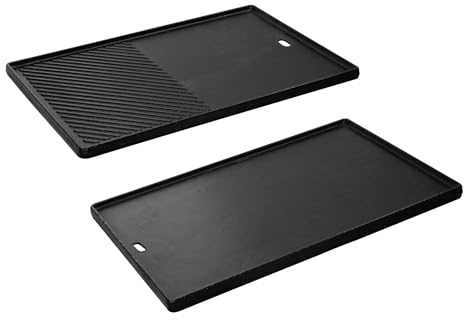 Enders® Guss-Wendeplatte Hyde 4 e 6, Schwarz, 41 x 24 x 1.2 cm - Item Shape: Standard