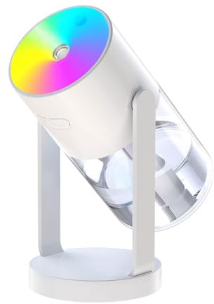 Mini Humidifiers, Portable Mini Humidifiers for Bedroom, 280ml Ultrasonic Cool Mist Quiet Humidifier with starry sky Projection Light, Suitable for Bedroom, Home, and Office