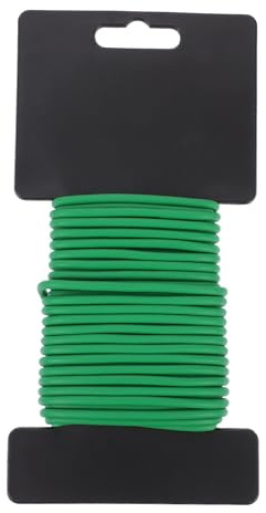 Angoily Legaccio di Fissaggio per Giardino in Filo di Ferro Rivestito in PVC 35Mm X 8m Fascette Riutilizzabili Flessibili per Piante Supporto per Viti Fiori e Rami Accessori per