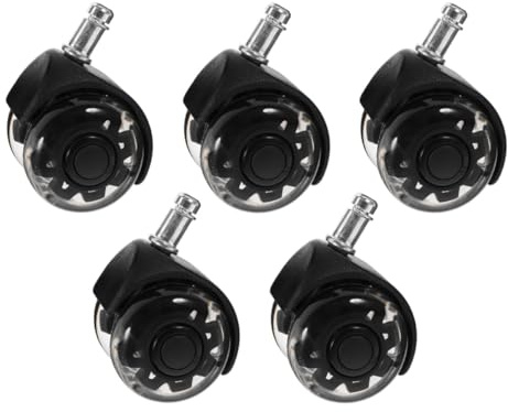 FOMIYES Heavy Duty Office Chair Wheels 5Pcs Replacement Casters for Computer Chairs Suitable for Home and Gaming