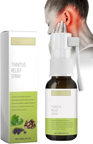 Alivio natural para el tinnitus y el zumbido de oídos, spray limpiador de cerumen, inhalador para tinnitus, mejora la audición para mujeres y hombres