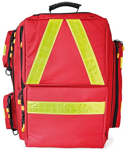 Notfallrucksack PROFI RED - Extensive XL inkl. Modultaschen - LEER rot