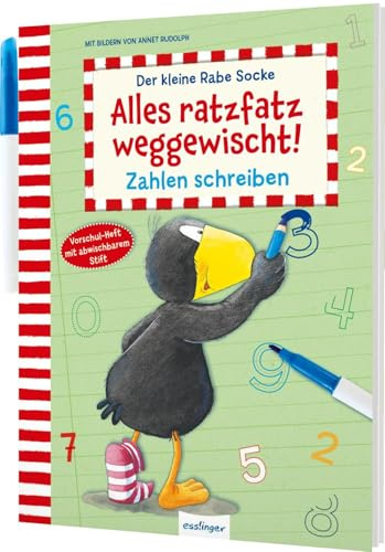Der kleine Rabe Socke: Alles ratzfatz weggewischt!: Zahlen schreiben | Erstes Lernen spielend leicht