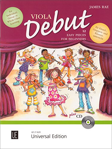 Viola Debut, für 1-2 Violen mit Audio-CD oder Klavierbegleitung: Zwölf leichte Stücke für den Anfang im Einzel-, Gruppen- und Klassenunterricht. CD ... Klavierstimme ist als Download erhältlich.