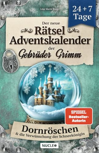 Der neue Rätsel-Adventskalender der Gebrüder Grimm: Dornröschen & die Verwünschung der Schneekönigin | 24 + 7 Tage voller weihnachtlicher Märchen-Rätsel