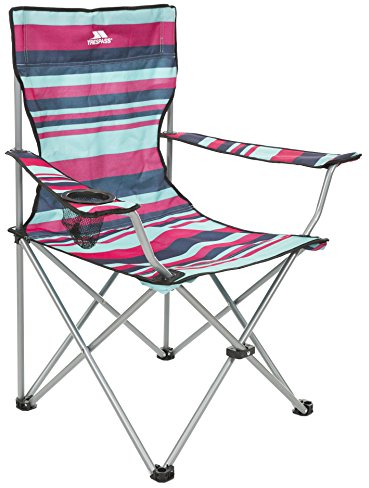 Trespass Adults Folding Camping Chair With Cup Holder Fishing Portable - Branson