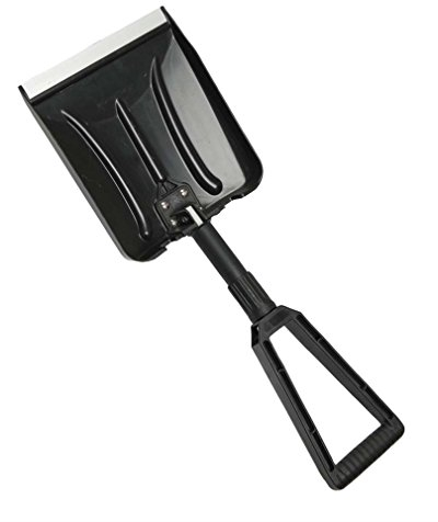 Pala da neve pieghevole in ABS nero