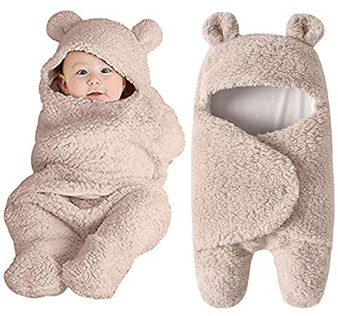 Colorful 丨Hüttenschlafsack 丨Babyschlafsack丨 Baby Schlafsack丨Baby Niedliche Decke Wickeln Schlafsack 丨Kinder Kleinkind Schlaf Sack 丨Kinderwagen Wrap丨Geeignet für Baby von 0~12 Monate (Khaki)