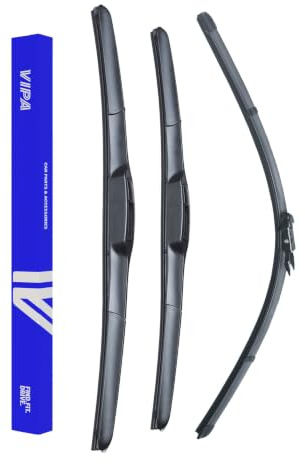 Vipa Car Parts Premium Wiper Blade Set | Fits: VAUXHALL INSIGNIA Hatchback (Jul 2008 to May 2017) | All-Weather Performance | Durable, Streak-Free Windshield Wipers | Easy Installation