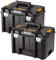 DEWALT DWST1-71195 TSTAK VI Werkzeugkoffer, robust, 23 l, Doppelpack ohne Einsatz und Einlagen, Schwarz