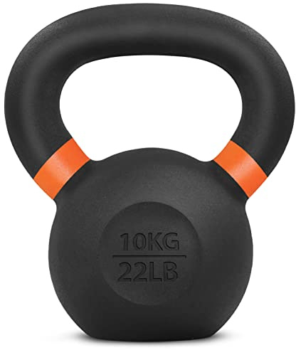 Yes4All 9SWE Pesas con recubrimiento de polvo, 10 kg, Naranja