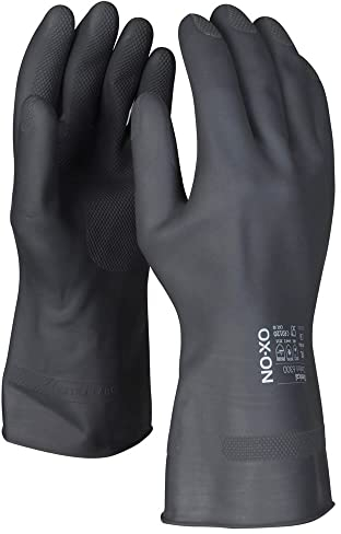 HandschuhMan. OX-ON Chemikalienschutzhandschuhe schwarz Gr. 6/XS-10/XL (7/S)