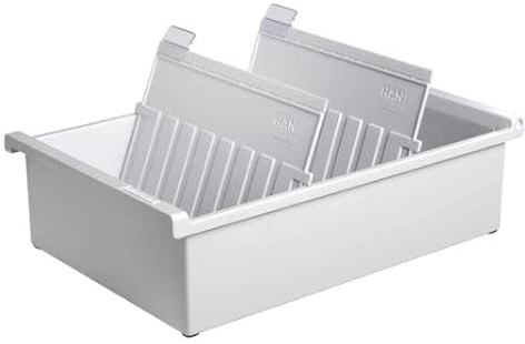 HAN Karteitrog A5 quer, für 1300 Karten, lichtgrau; Packungsinhalt: 1300 Stück