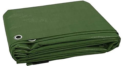 KAV - Tarpaulin waterproof heavy duty 130 GSM LARGE - 3.60 M x 4.80 M (12ftx 16 FT) with Eyelets ground sheet Multifunctional Quality Cover Tarp (Green)