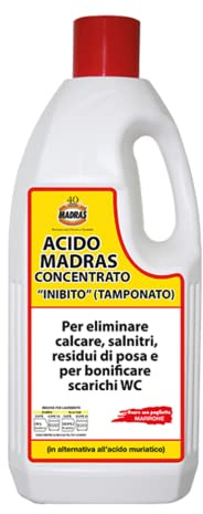 ACIDO MADRAS FLACONE DA 2LT INIBITO CONCENTRATO CALCARE GRES PORCELLANATO MILLE USI | DA 2LT INIBITO CONCENTRATO CALCARE GRES PORCELLANATO MILLE USI