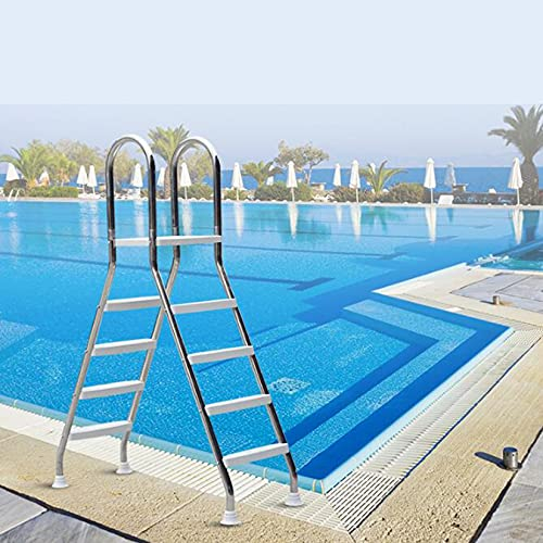 BOTOWI Échelle De Piscine Hors Sol De 52 Pouces De Haut, Échelle De 4 Marches, Acier Inoxydable 304, Capacité De Charge Maximale 500 LB