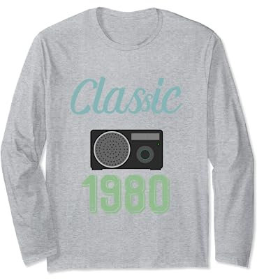Vintage 80's Tees - Klassisches Radio-T-Shirt von 1980 Langarmshirt