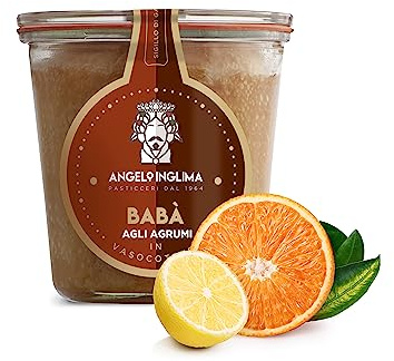 BABA IN VASOCOTTURA AGLI AGRUMI DA 300g PASTICCERIA ARTIGIANALE SICILIANA…