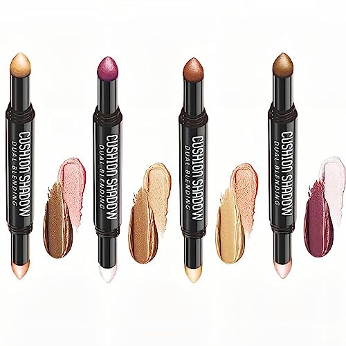 RoseFlower Schimmernd Lidschatten Stift Set, Matt Glitzereffekt, Augen-Make-up, Eyeliner, Augenaufhellerstift – Wasserfest, Langlebig bis zu 10 Stunden, 10g