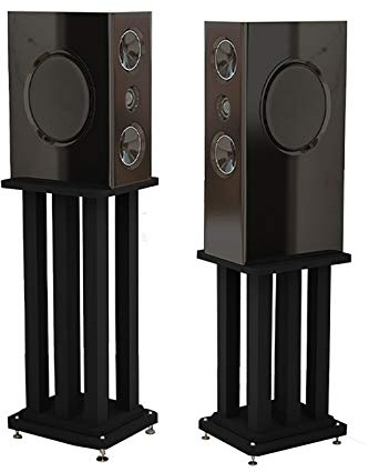 Pieds d'Enceintes Supports de Haut-parleurs pour Moniteur, supportent Un Poids jusqu'à 88 LB, Une bibliothèque Satellite et des Haut-parleurs Bluetooth, Choix idéal pour l'audiovisuel Domestique (ta