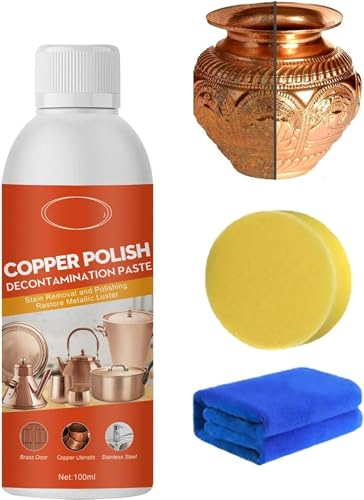 2024 Neues Messingreinigungs- und Polierspray, natürlicher Messingreiniger, Kupferreiniger und Politur für Töpfe und Pfannen, Mehrzweck-Metallreiniger