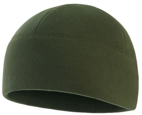 M-Tac Wintermütze Watch Cap Elite 320g/m² mit Slimtex – Warme Fleece Mütze für Herren, atmungsaktiv & Winddicht, passt unter Helm & Kapuze, ideal für Outdoor, Militär, Sport & Alltag, Army Olive, S