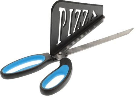 PRETYZOOM 1pezzi Acciaio Inossidabile Pizza Cutter Con Spatola Rimovibile Forbici Da Cucina Multifunzionali Per Pizze e Torte Utensile Da Cucina Pratico e Colore Blu