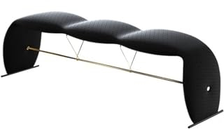Bettbank Schlafzimmerbank aus Leder, Nachtbettbank, osmanische Schuhbank, Fußstützenhocker, Fußstütze for Schlafzimmer, Wohnzimmer, Bettende, Flur Schlafzimmerbank ( Color : Schwarz , Size : 115*36*46