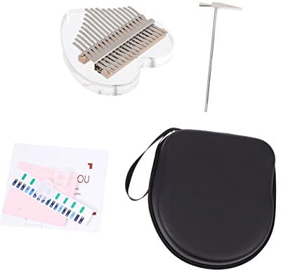 VICASKY Fingerklavier Daumenklavier Musikinstrument aus Transparent mit Fingerspitzenkalimba für Fingerinstrumente
