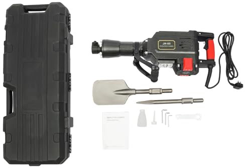 Hex Demolition Hammer Breaker Drill 1700W 220V Electic Hammer Drill, Concrete Breaker Pneumatic Drill, Concrete Tile Breaker Demolition Heavy Duty, Anti-Vibration