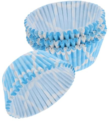 COLLBATH Moldes De Papel Resistentes Al Calor Para Pasteles 100 Moldes Para Muffins Diseño De Flores Para Fiestas De Repostería