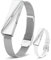 YEDASAH Fitness Tracker de Actividad, 170 Modos de Entrenamiento, Pulsera de Salud Inteligente sin Pantalla, Vigilancia Científica del sueño, Frecuencia Cardíaca Tensión Arterial SpO2, 2 Pulseras