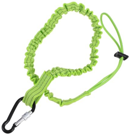Cabilock 3piezas Cordón Retráctil Para Herramientas De Mosquetón y Anillo Ajustable Para Herramientas De Seguridad Anticaídas