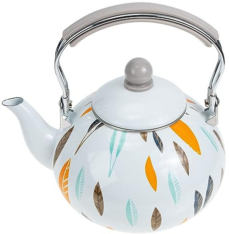 Water Kettle 3l Enamel Gas Stove E Water Pot Tea Kettle Tea Maker Retro Kettle Coffee Pot Water Jug For Induction Stove Enamel, White