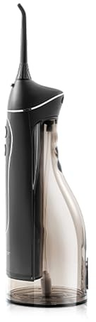 Leominor Irrigatore orale portatile da 300 ml, con serbatoio rimovibile, impermeabile IPX7, ricaricabile, per pulire i denti da viaggio, professionale, colore: nero