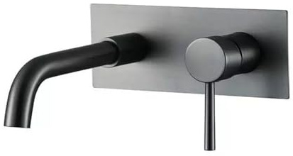 Basin Mixer Tap Bathroom Sink Taps Bathroom Sink Taps 2 Hole Wall Mounted Hot and Cold Single Handle Concealed Mixer Tap Brass Concealed Grey Lavatory Sink Faucet