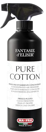 Mafra - Fantasie d’Elisir Pure Cotton, Format 100ml, Parfum d’Ambiance et pour Voiture, Fragrance Coton Frais et Propre