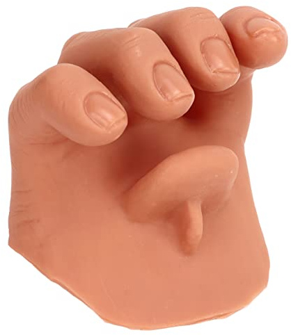 Segrehy Falso Trucco della Terza Mano Realistico Oggetto Morbido Accessorio per Mano Artificiale per spettacoli teatrali Scherzo di Halloween Materiale plastico 10 cm x 10 cm