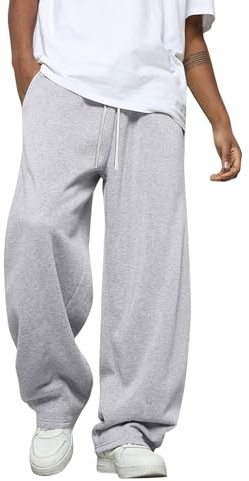 Mens Lounge Pants Sweatpants Joggers Workout Trousers Casual Athletic Gym Pants Lightweight Elastic Wasit Sweatpants with Pockets Tracksuit Bottoms Trousers for Men UK