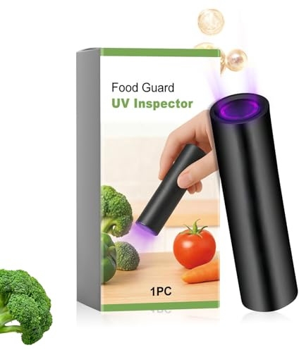 Frukt UV-inspektion – 12 cm (1) testning av ficklampa, säkerhetsövervakningsutrustning | köttdetektion för föräldrar kockar resenärer hotell picknick camping resa utomhus bärbar
