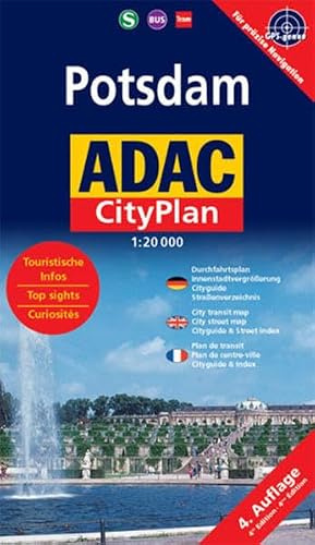 ADAC Stadtpläne, Potsdam, Cityplan: Mit City- u. Durchfahrtspl., Sonderkte. 'Der BUGA-Park', Liniennetzpln. Potsdam u. Berlin (ADAC Citypläne)