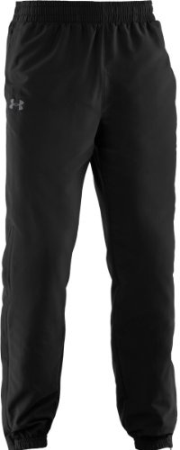 Under Armour Powerhouse Cuffed Pantaloni da Corsa, da Uomo, Nero/Grigio Oscuro, S
