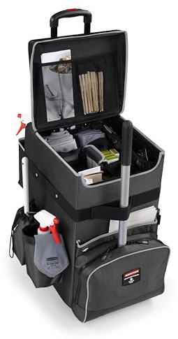 Rubbermaid Commercial Products 1902465 Grand Chariot de Ménage Gris Foncé